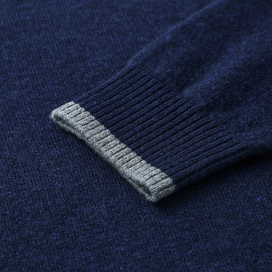 COMOBOCA 100% Wool Kids' Nordic Reindeer Pattern Knit Sweater