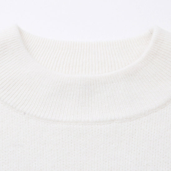 COMOBOCA 100% Wool Kids' Mock Neck Jacquard Sweater