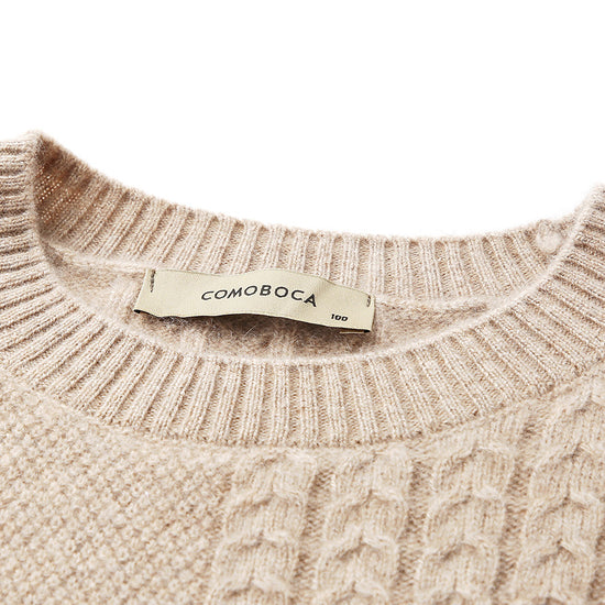 COMOBOCA 100% Cashmere Women's Knitted Sleeveless Sweater Vest