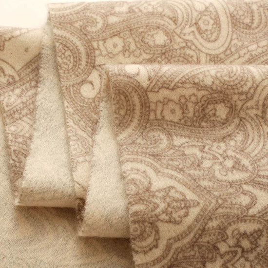 COMOBOCA 100% Cashmere Women's Paisley Pattern Fringed Scarf