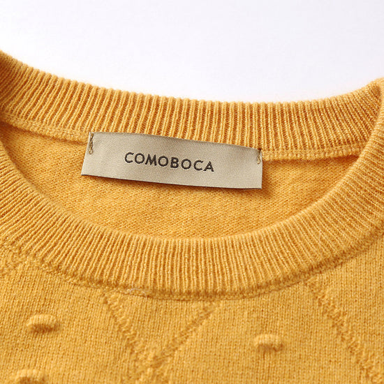 COMOBOCA 100% Wool Kids' Round Neck Sweater