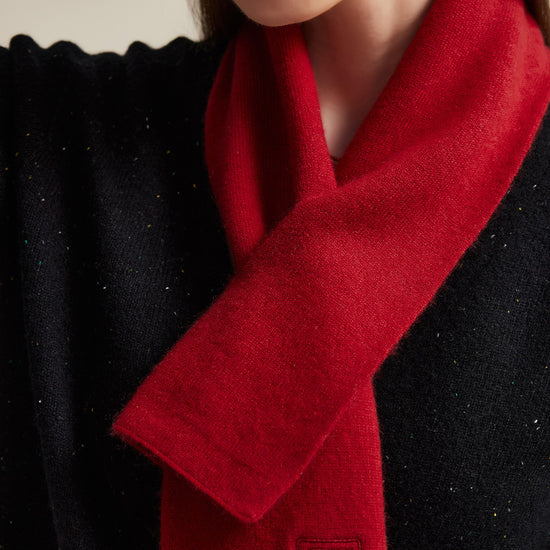 COMOBOCA 100% Cashmere Women's Embroidered Scarf