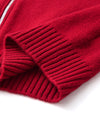 COMOBOCA 100% Cashmere Women's Knit Zip Cardigan Hoodie