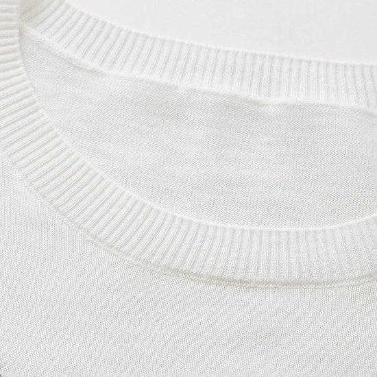 COMOBOCA Women's Forest Animal Intarsia Knit T-Shirt