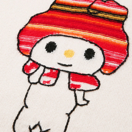 COMOBOCA 100% Wool Kids' Round Neck Cartoon Sweater