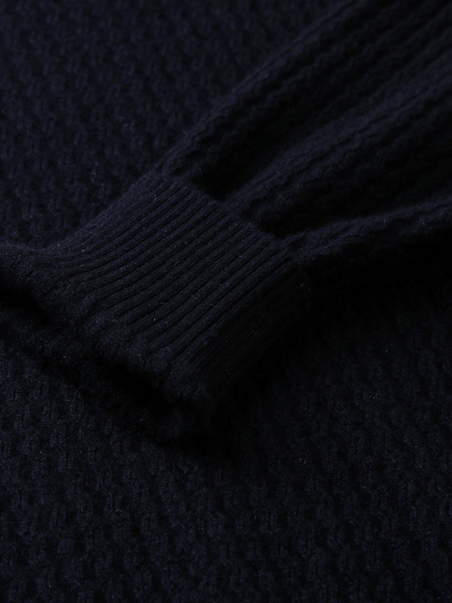 COMOBOCA 100% Cashmere Women's Mock Neck Knit Sweater