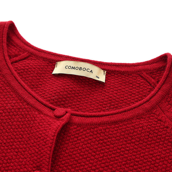 COMOBOCA 100% Cashmere Women's Button Front Knit Cardigan