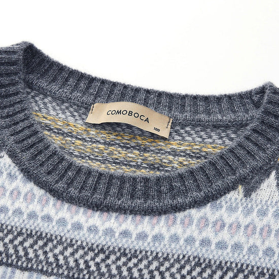 COMOBOCA 100% Cashmere Women's Striped Knit Vest