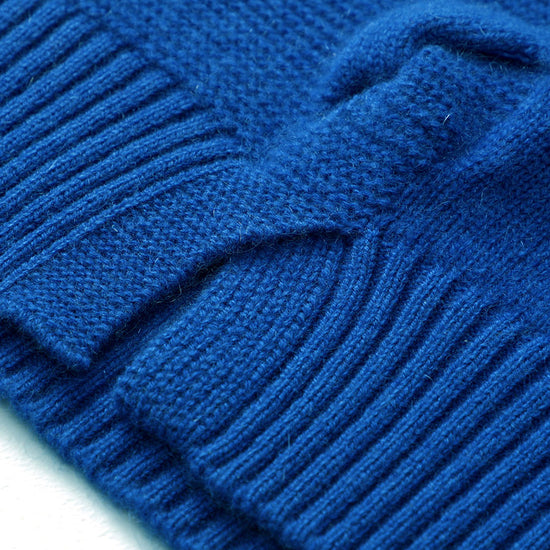 COMOBOCA 100% Cashmere Women's Ribbed Cable Knit Sweater