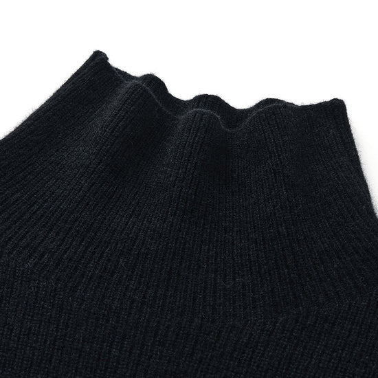 COMOBOCA 100% Cashmere Women's Geometric Turtleneck Sweater