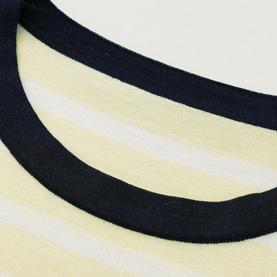 COMOBOCA Women's Stripe Round Neck Knit Sweater