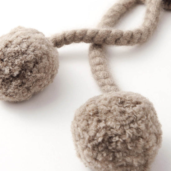 COMOBOCA 100% Cashmere Women's Ear Flap Beanie with Pom-Poms