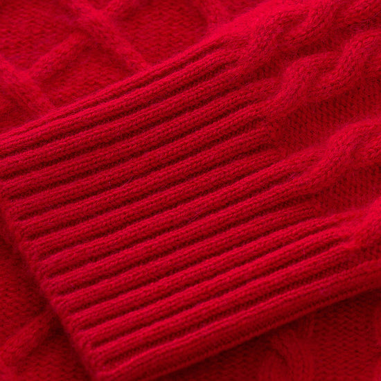 COMOBOCA 100% Cashmere Women's Fair Isle Sweater