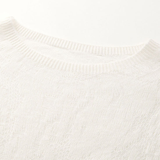 COMOBOCA Women's Round Neck Knit Sweater