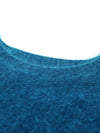 COMOBOCA Women's Wool Seamless Brushed Half Sleeve Knit Sweater