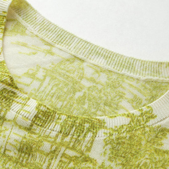 COMOBOCA Women's Cityscape Print Knit Sweater