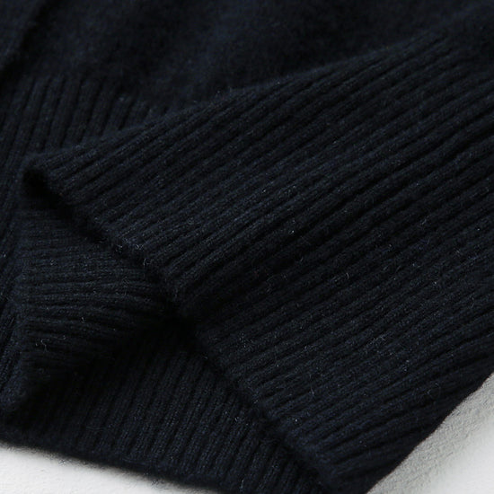 COMOBOCA 100% Cashmere Women's Sailor Collar Cardigan