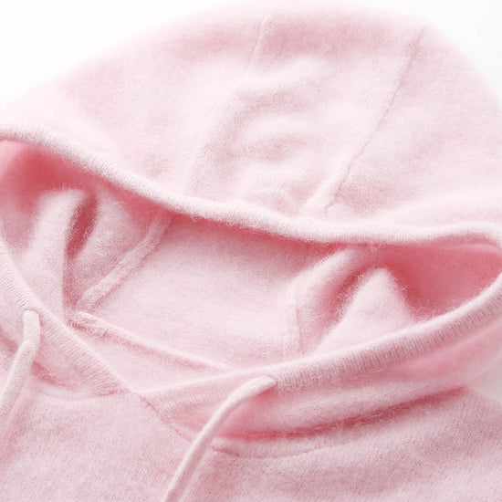 COMOBOCA Women's Wool Fuzzy Hooded Sweater