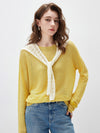 COMOBOCA Cloudy Women's Tie-Front Lace Knit Shawl