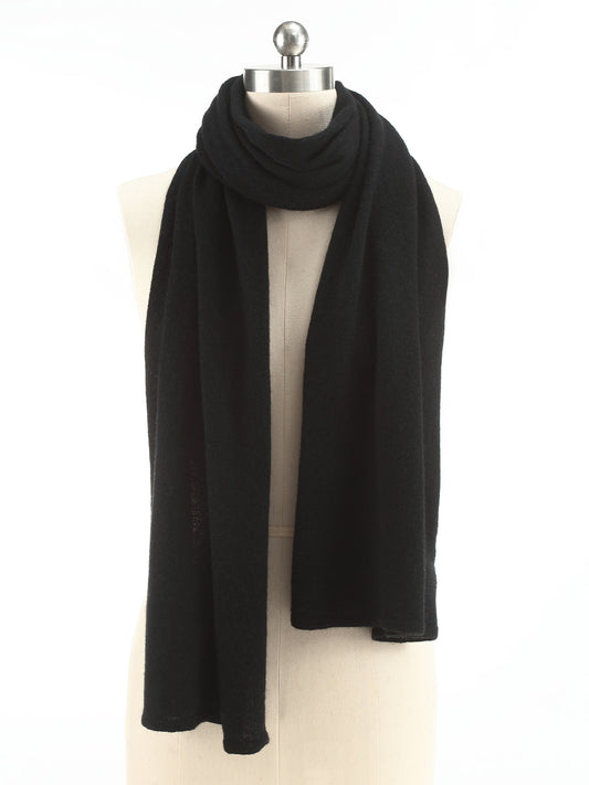 COMOBOCA Black 100% Cashmere Women's Scarf