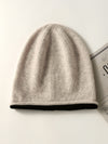 COMOBOCA 100% Wool Women's Double Layered Knit Beanie