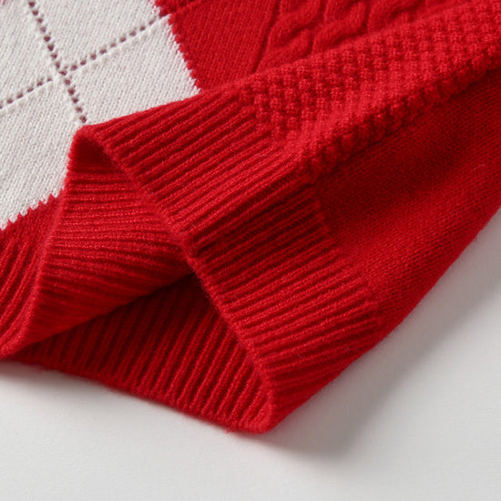 COMOBOCA 100% Wool Kids' Round Neck Sweater