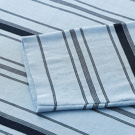 COMOBOCA Women's Striped Back Tie Knit Sweater