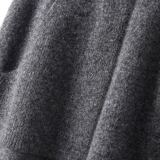 COMOBOCA 100% Cashmere Women's Knit Pleated Skirt