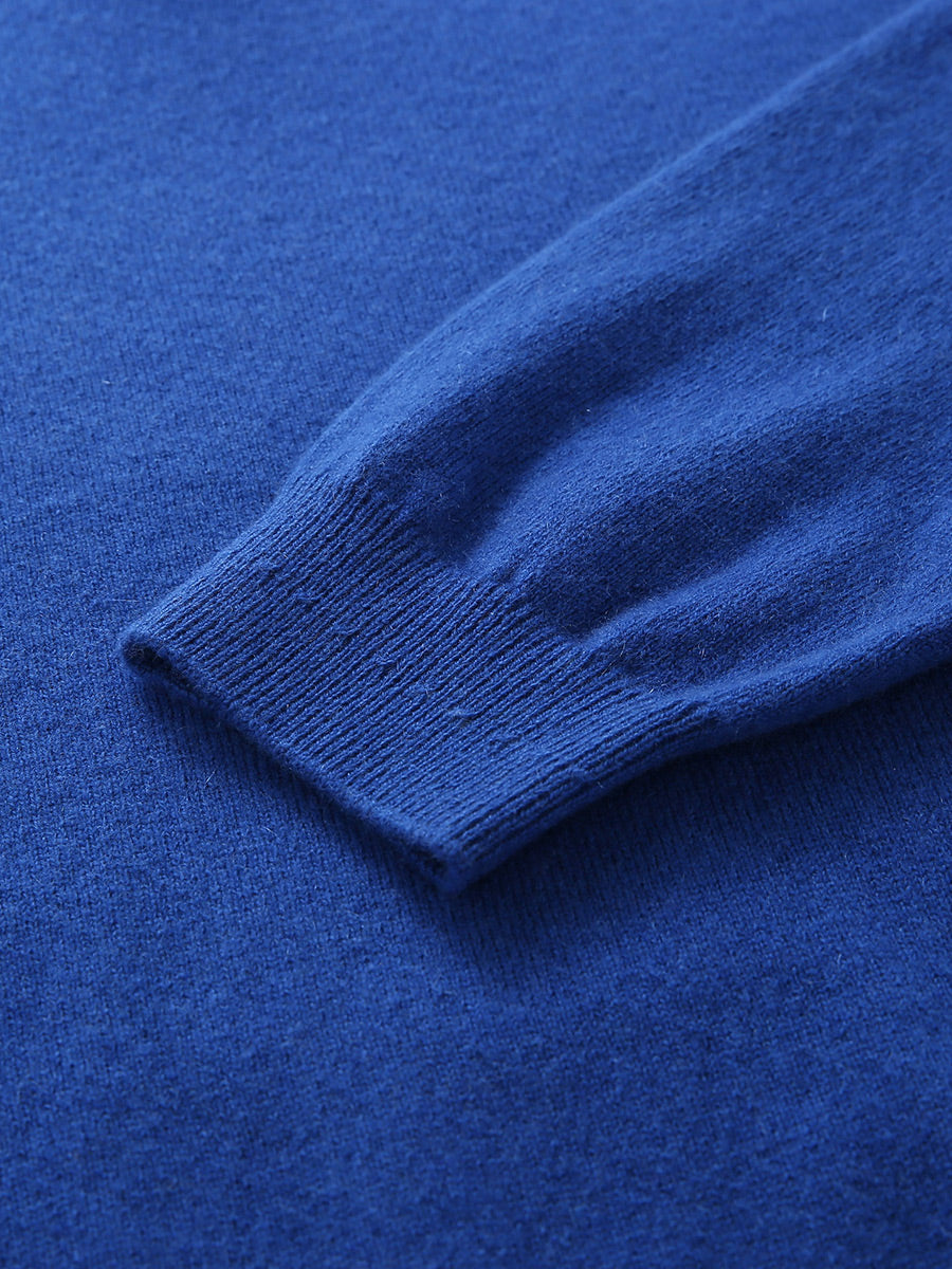 COMOBOCA 100% Cashmere Women's Sailor Collar Sweater