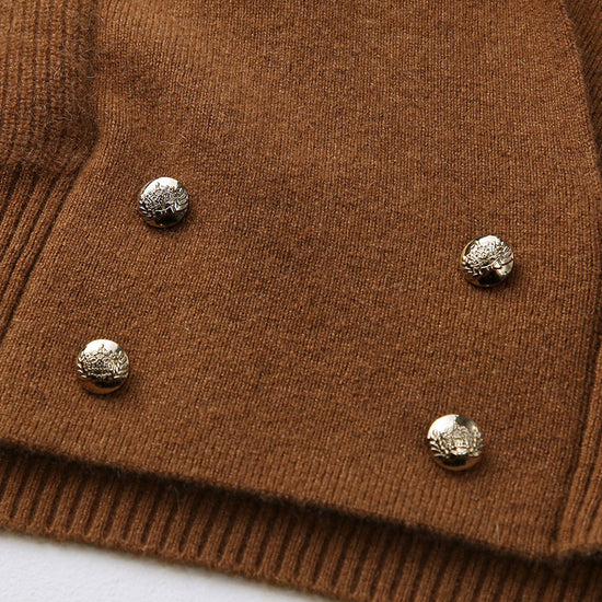 COMOBOCA 100% Cashmere Women's Knit Sleeveless Wrap Vest