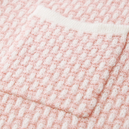 COMOBOCA 100% Cashmere Women's Sailor Collar Knit Cardigan
