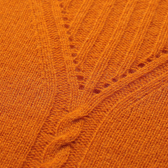 COMOBOCA 100% Cashmere Mock Neck Ribbed Knit Sweater