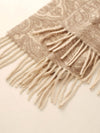 COMOBOCA 100% Cashmere Women's Paisley Pattern Fringed Scarf