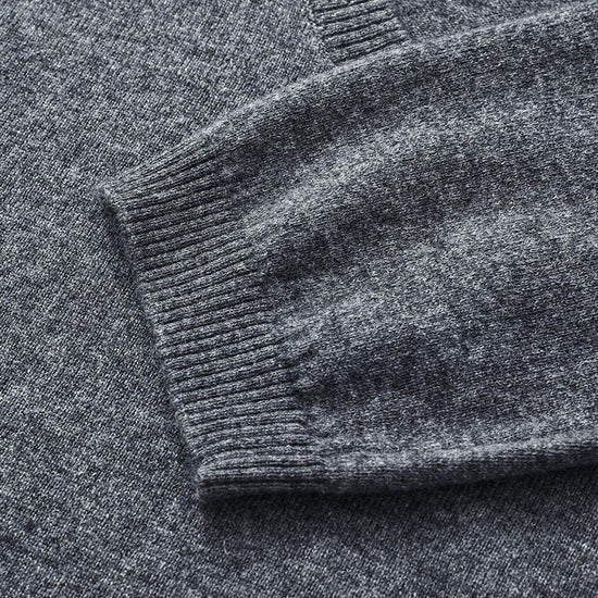 COMOBOCA 100% Wool Women's Oversized U-Neck Sweater