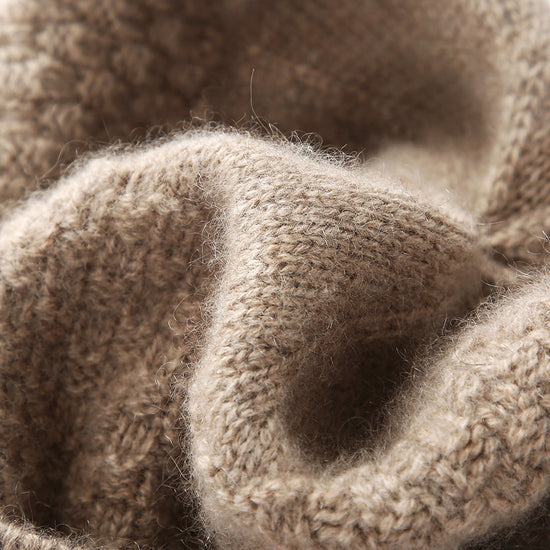COMOBOCA 100% Cashmere Women's Knit Newsboy Cap