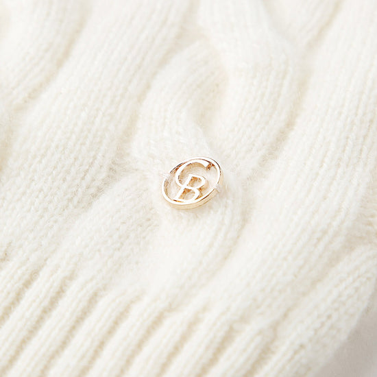 COMOBOCA 100% Cashmere Women's Cable Knit Button Cardigan