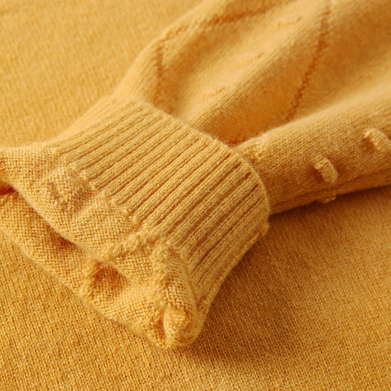 COMOBOCA 100% Wool Kids' Round Neck Sweater