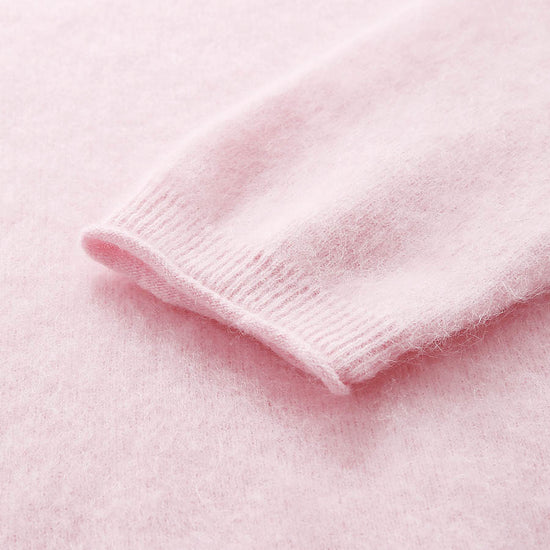 COMOBOCA Women's Wool Fuzzy Hooded Sweater