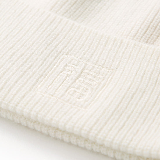 COMOBOCA 100% Cashmere Women's Ribbed Knit Beanie