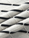 COMOBOCA 100% Cashmere Women's Striped Round Neck Knit Sweater