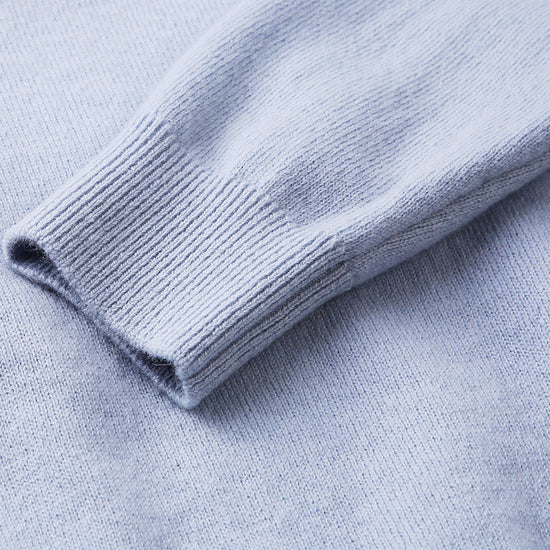 COMOBOCA 100% Wool Kids' Round Neck Intarsia Sweater