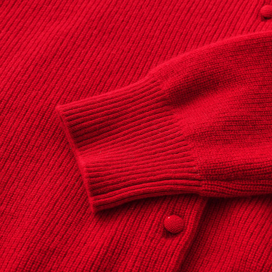 COMOBOCA 100% Cashmere Women's Button Up Knit Hoodie