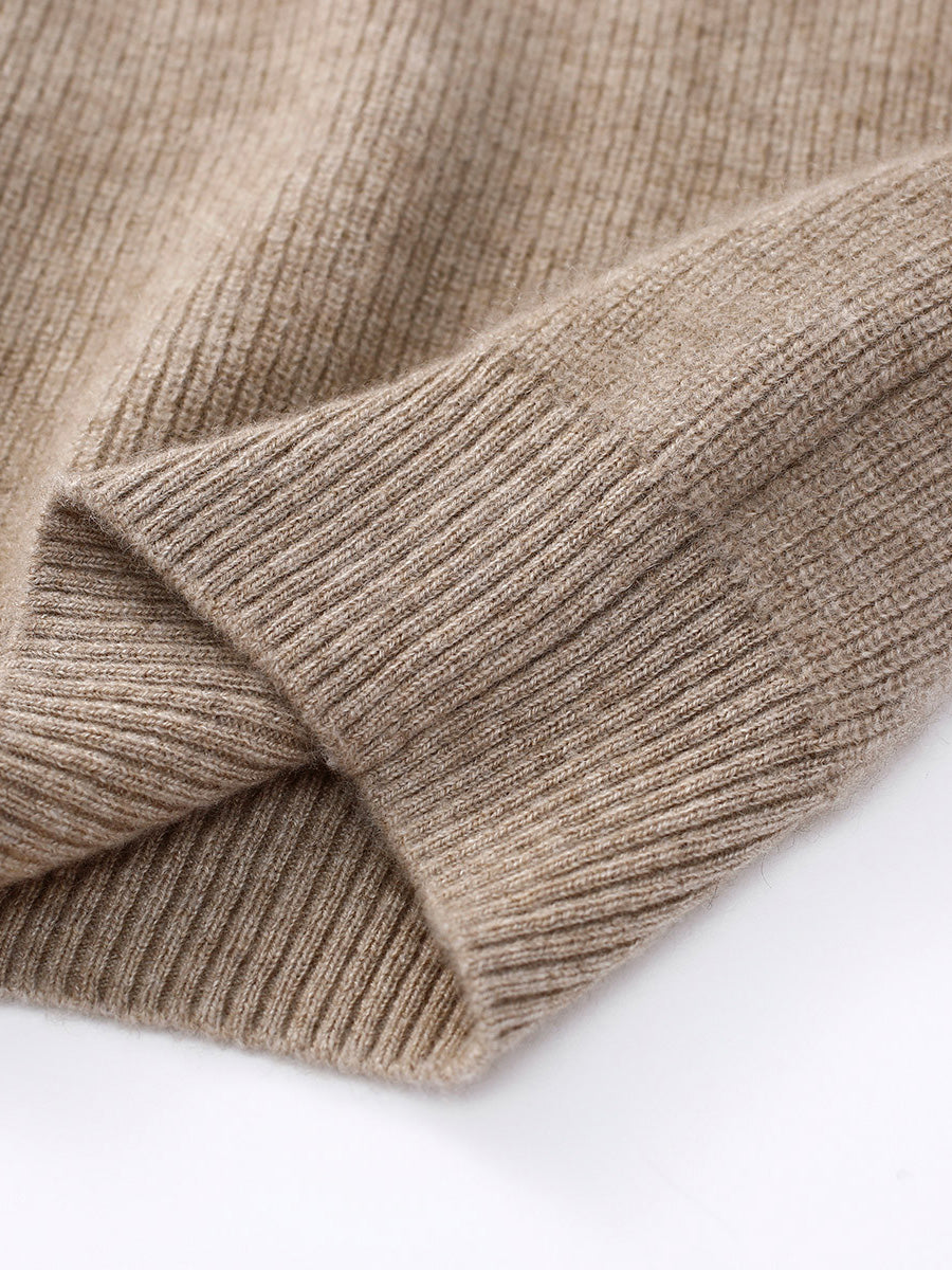 COMOBOCA 100% Cashmere Women's Knit Sweater Hoodie