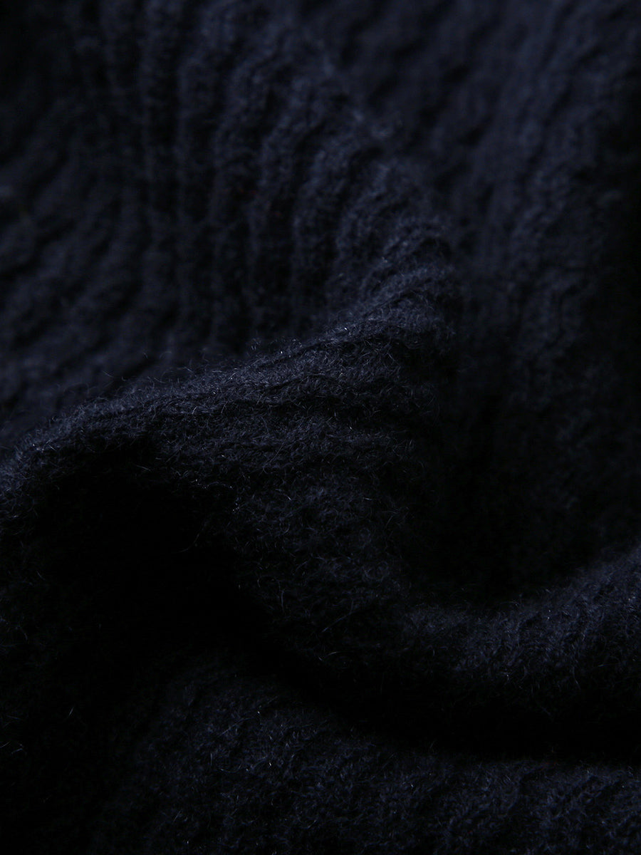 COMOBOCA 100% Cashmere Women's Mock Neck Knit Sweater