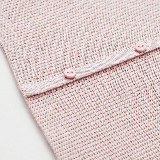 COMOBOCA Women's Ribbed Knit V-Neck Faux Cardigan