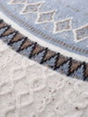 COMOBOCA 100% Cashmere Women's Mock Neck Fair Isle Cable Knit Sweater