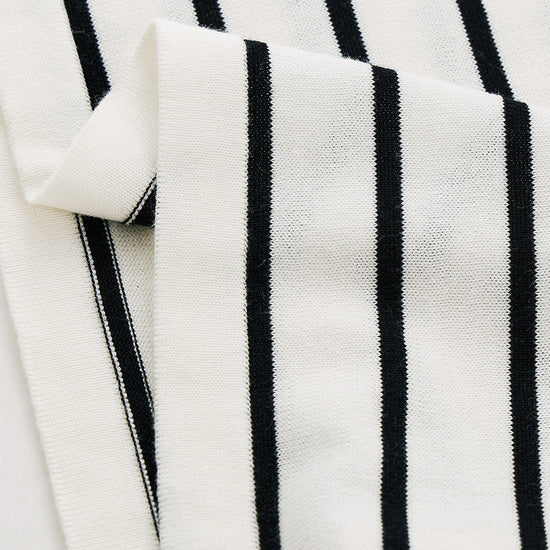 COMOBOCA Women's Stripe Henley Round Neck Sweater