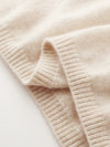 COMOBOCA 100% Cashmere Women's Color-Blocked Sleeve Knit Sweater