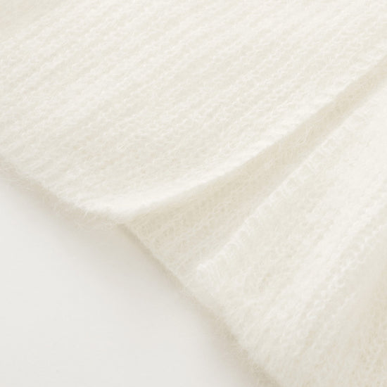 COMOBOCA Women's Mohair Fluffy Open Front Cardigan