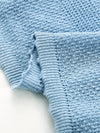 COMOBOCA Women's Tie-Neck Waffle Knit Top